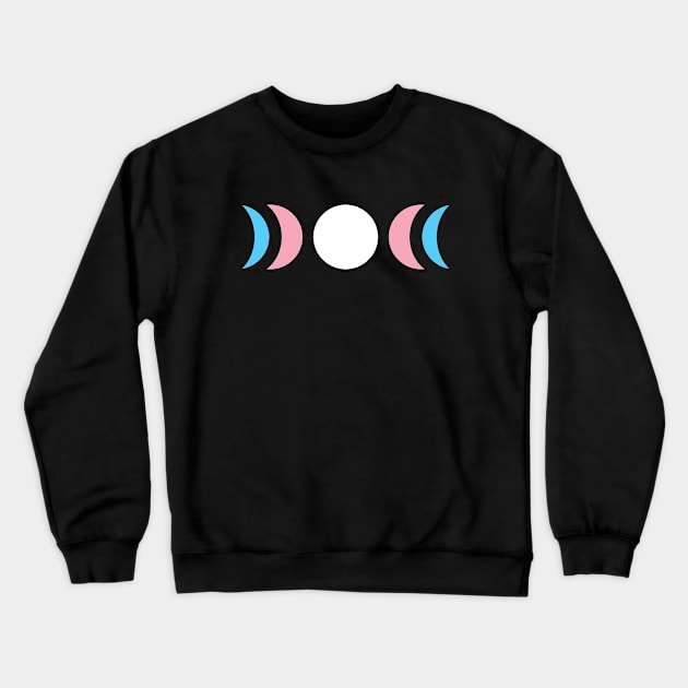 Trans Moon Phase Crewneck Sweatshirt by Pridish